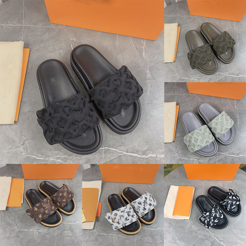 top quality Casual Shoes Luxury sandals for men and women shoes summer fashion slide beach slippers pool pillow comfortable embossed mule copper threelayer ivory de, Black
top quality Casual Shoes Luxury sandals for men and women shoes summer fashion slide beach slippers pool pillow comfortable embossed mule copper threelayer ivory de, Black