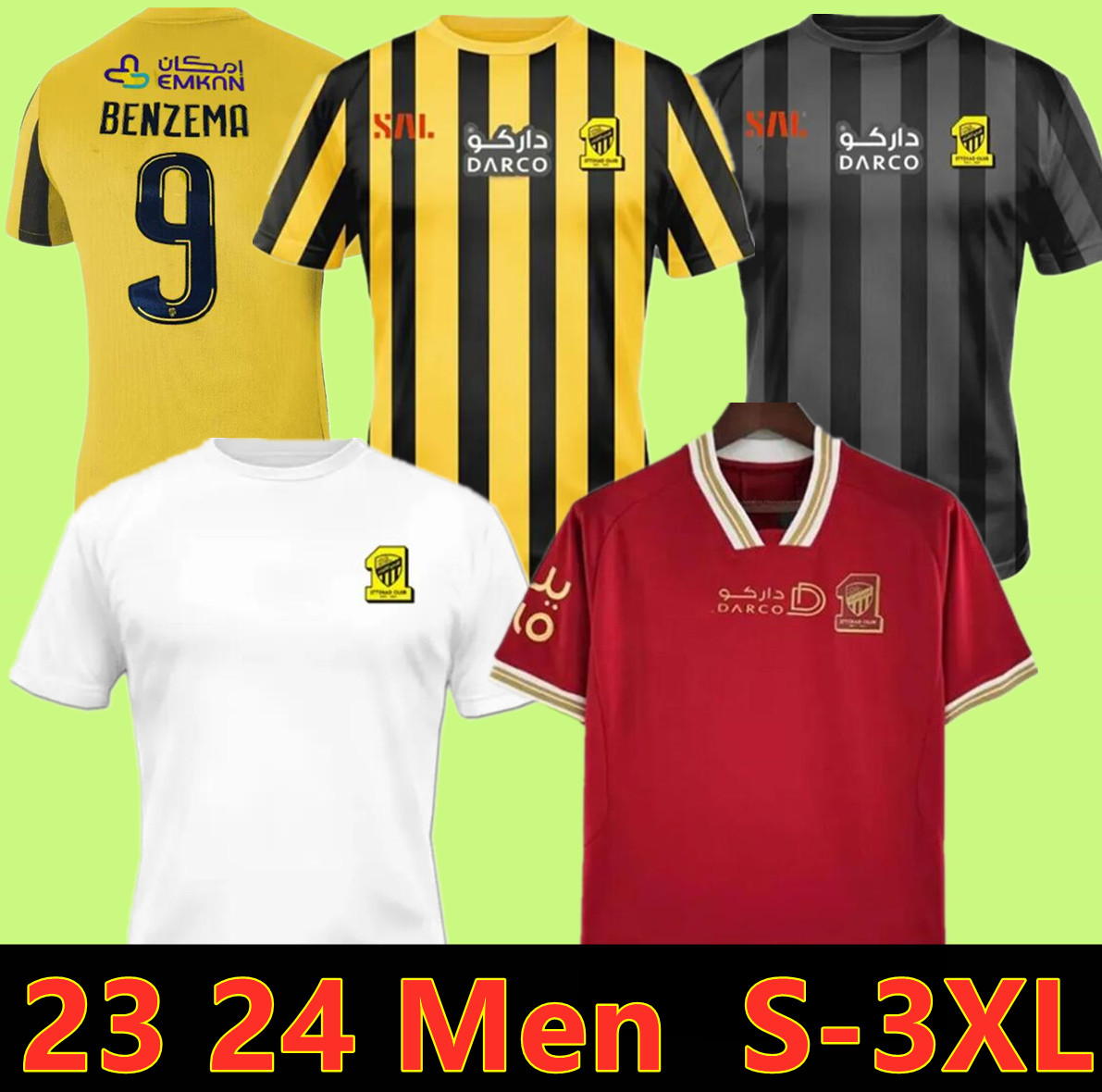 2023 2024 Al Ittihad Benzema Soccer Jerseys 23/24 Hamdallah Romarinho Camara Home Away Jerseys Costa Coronado Hegazy Pre Match Training, Yellow
2023 2024 Al Ittihad Benzema Soccer Jerseys 23/24 Hamdallah Romarinho Camara Home Away Jerseys Costa Coronado Hegazy Pre Match Training, Yellow