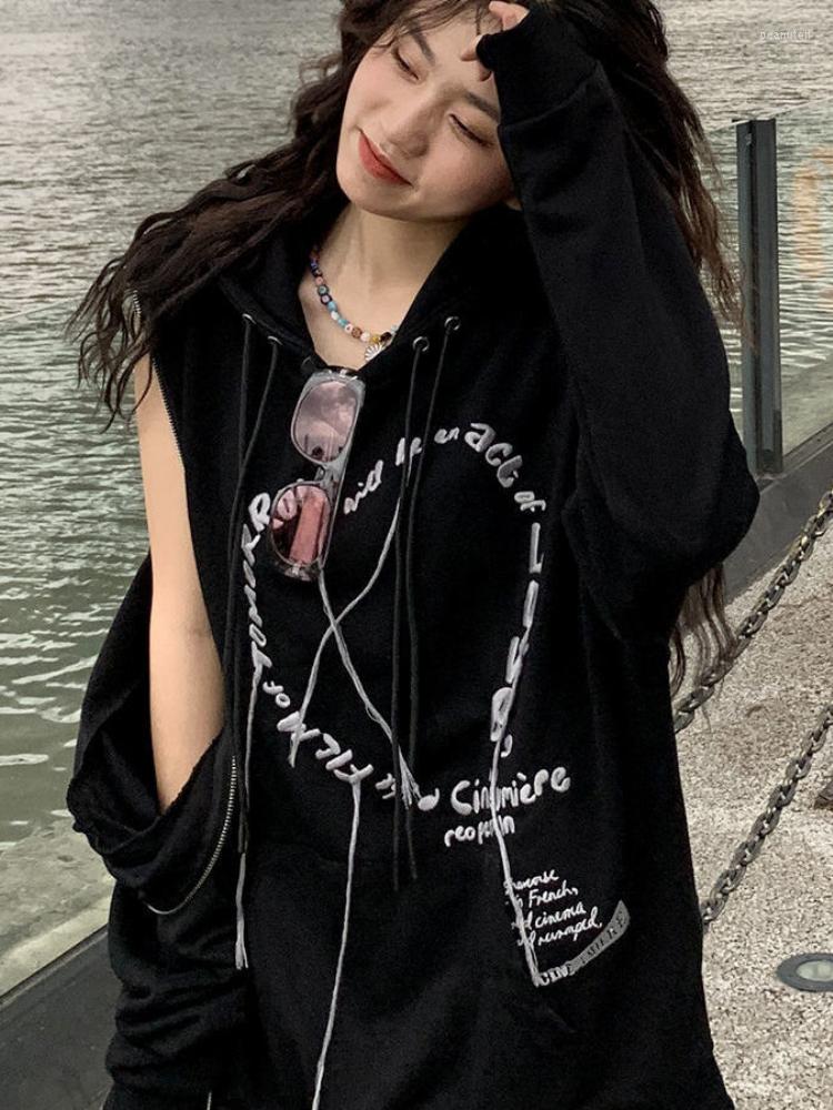 Women' Hoodies Deeptown Gothic Streetwear Zip Up Women Punk Grunge Oversized Sweatshirts Harajuku Hollow Out Long Sleeve Pullover Tops, Black
Women' Hoodies Deeptown Gothic Streetwear Zip Up Women Punk Grunge Oversized Sweatshirts Harajuku Hollow Out Long Sleeve Pullover Tops, Black