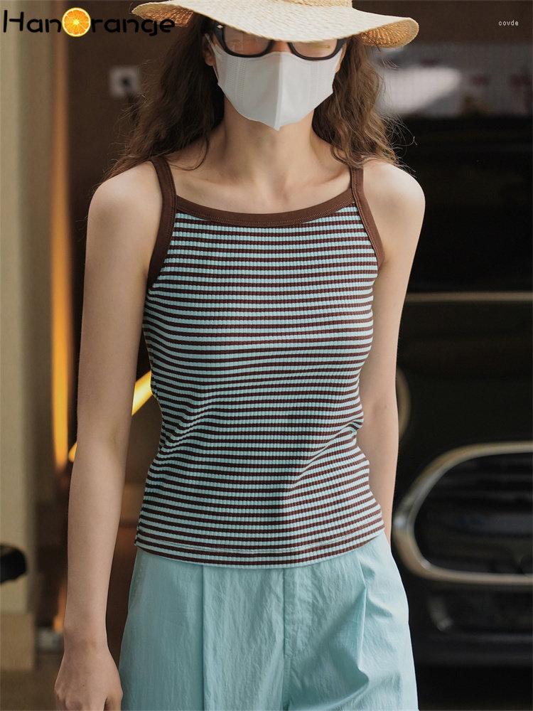 Women' Tanks HanOrange 2023 Summer Simple Cool Slash Neck Striped Slim Fit Knitted Tank Top Women Blue Coffee/Gray White
Women' Tanks HanOrange 2023 Summer Simple Cool Slash Neck Striped Slim Fit Knitted Tank Top Women Blue Coffee/Gray White