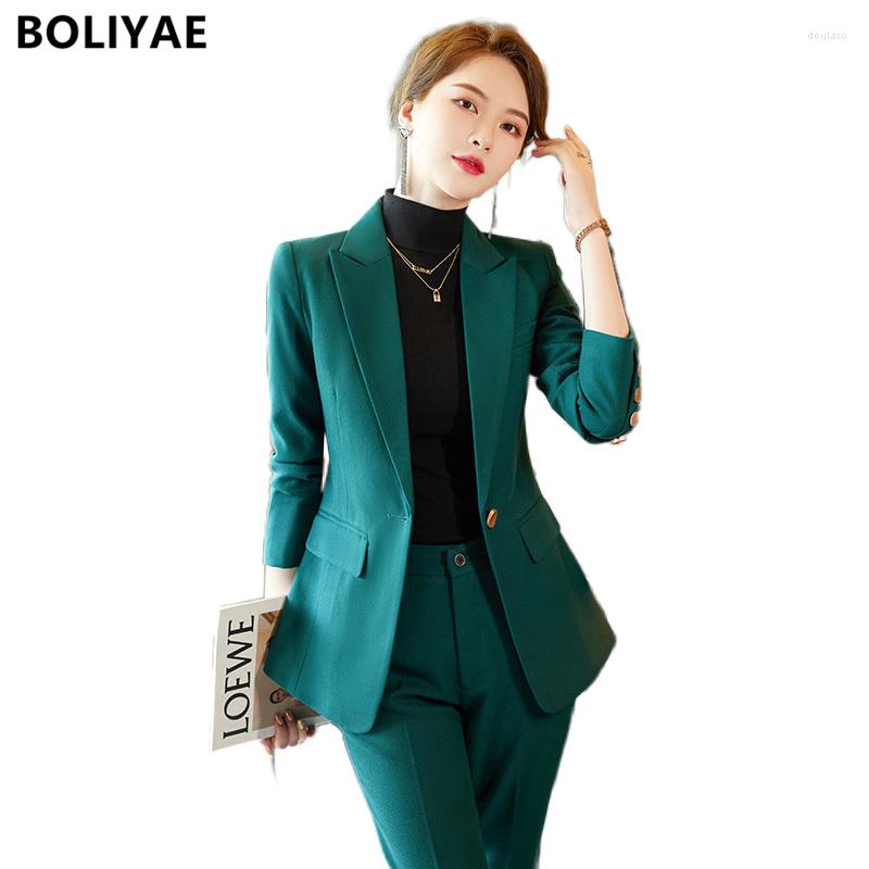 Women's Two Piece Pants Boliyae Women's Pantsuit Business Blazer Set 2 Formal Wear Suits Classic Office Ladies Elegant Casual Pant Suit, 17
Women's Two Piece Pants Boliyae Women's Pantsuit Business Blazer Set 2 Formal Wear Suits Classic Office Ladies Elegant Casual Pant Suit, 17