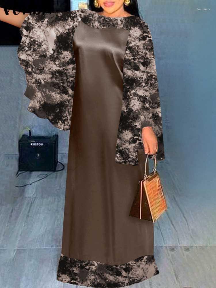 Casual Dresses VONDA Women Bohemian Dress 2023 Printed Sexy Long Sleeve Satin Patchwork Vestidos A-Line Robe Party Sundress Oversized, Green
Casual Dresses VONDA Women Bohemian Dress 2023 Printed Sexy Long Sleeve Satin Patchwork Vestidos A-Line Robe Party Sundress Oversized, Green