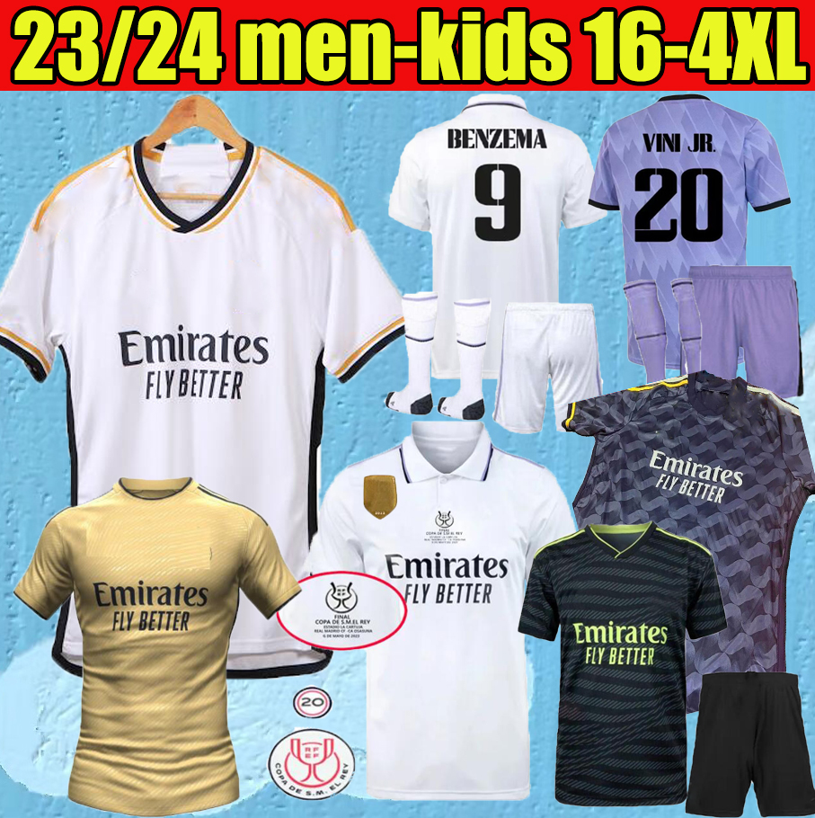 BENZEMA Final soccer jerseys 23 24 Fans Player football shirt VINI JR TCHOUAMENI MODRIC VALVERDE 2023 2024 men kids Copa del Rey reAL mADRIds KROOS uniform, Fans 2324
BENZEMA Final soccer jerseys 23 24 Fans Player football shirt VINI JR TCHOUAMENI MODRIC VALVERDE 2023 2024 men kids Copa del Rey reAL mADRIds KROOS uniform, Fans 2324
