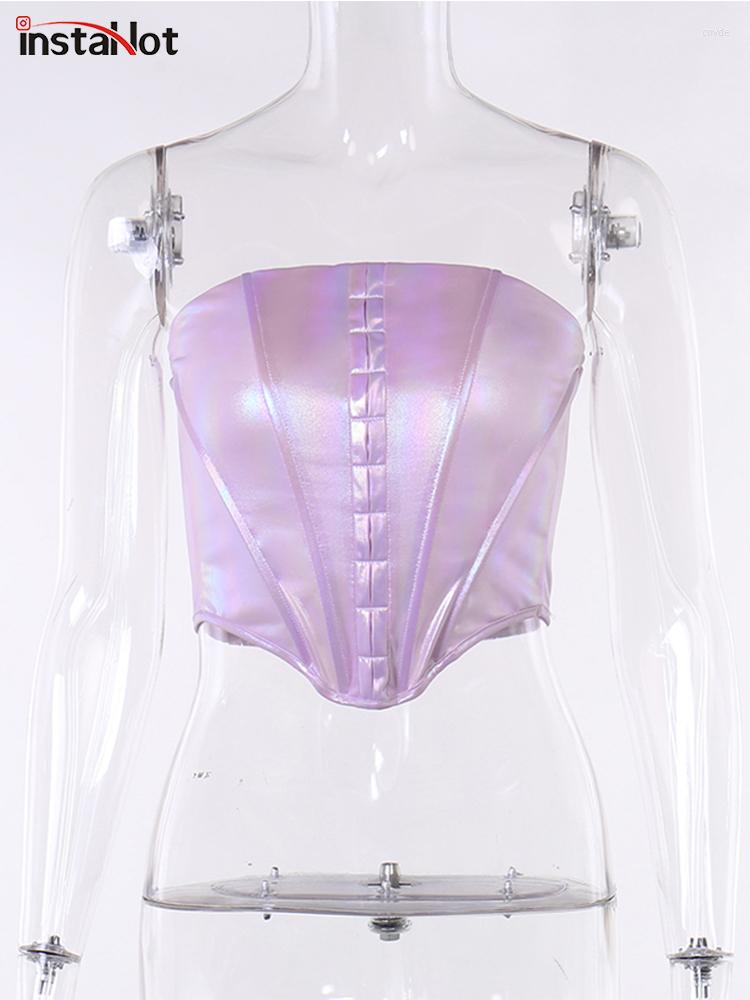 Women' Tanks Insta Off Shoulder Sexy Corset Crop Tops Vest Women Sleeveless Underwear Backless Bustier Top Solid Female Strapless, Purple
Women' Tanks Insta Off Shoulder Sexy Corset Crop Tops Vest Women Sleeveless Underwear Backless Bustier Top Solid Female Strapless, Purple