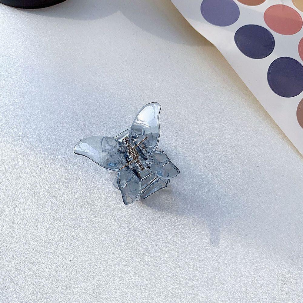 Mini Butterfly Claw Crab Clips Headwear Korean Style Women Girls Fashion Transparent Butterfly Mini Pinzas Transparentes Para Cangrejo Con Garra De Ma