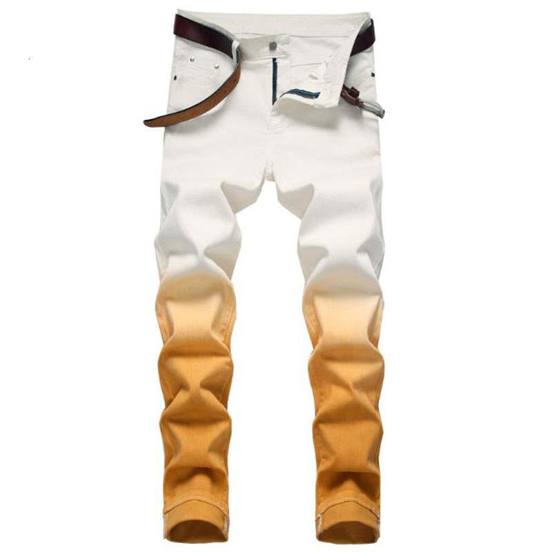 Mens Jeans Fashion Cotton Elastic Slim Skinny White Men Trousers Casual Male Hip hop Denim Pants 230606
