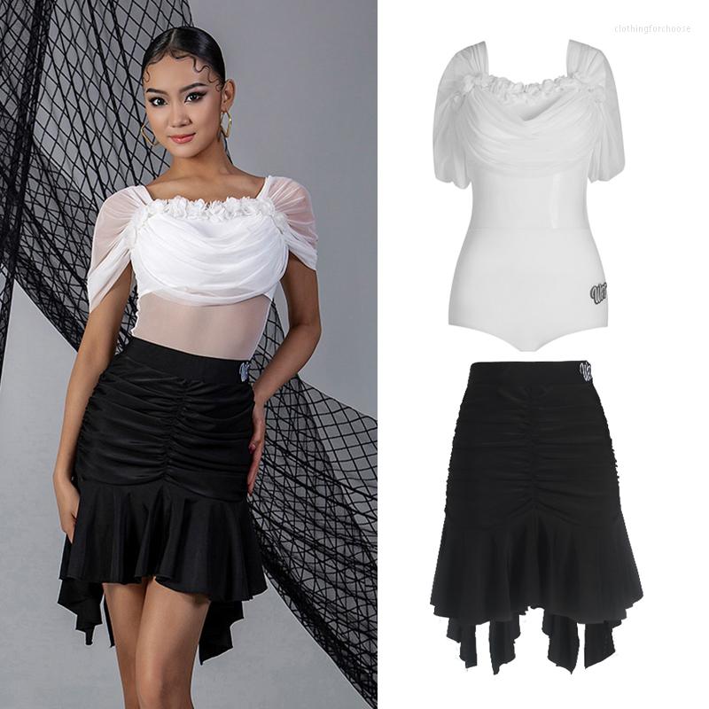 Stage Wear Summer Latin Dance Clothes Women Flower White Tops Skirt Adult Practice ChaCha Rumba Performance Costume Dress DNV17783, Purple skirt
Stage Wear Summer Latin Dance Clothes Women Flower White Tops Skirt Adult Practice ChaCha Rumba Performance Costume Dress DNV17783, Purple skirt
