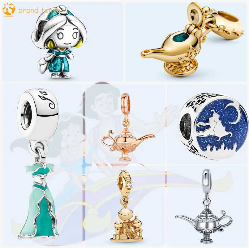 925 Sterling Silver for pandora charms authentic bead beads Aladdin Aladdi Charm Accessories for jewelry
925 Sterling Silver for pandora charms authentic bead beads Aladdin Aladdi Charm Accessories for jewelry