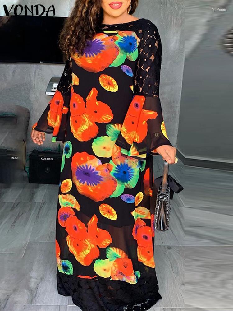 Casual Dresses VONDA 2023 Summer Women Maxi Dress Vintage Bohemian Printed Long Sundress Fashion Lace Pleated Vestidos Party Robe Femme, Black
Casual Dresses VONDA 2023 Summer Women Maxi Dress Vintage Bohemian Printed Long Sundress Fashion Lace Pleated Vestidos Party Robe Femme, Black