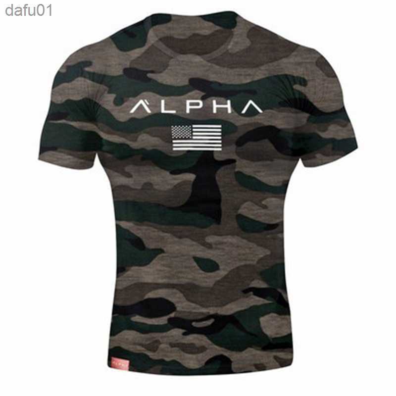 FOCUSFIT Spring and Summer Pure Color Printing Sports Fitness Short-sleeved T-shirt Men's O Neck Stretch Training Exercise 3XL L230520