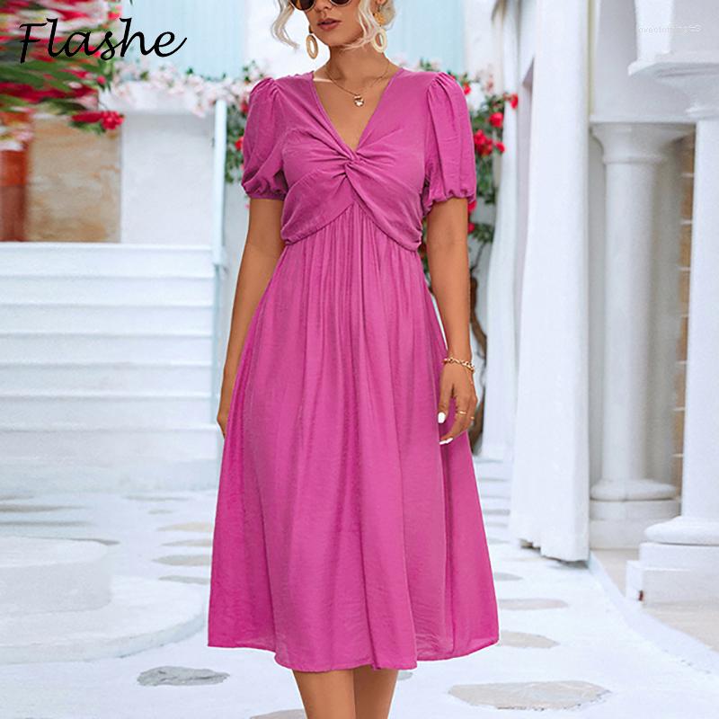 Party Dresses Summer Dress Women V Neck Short Sleeve A-line Bohemia For Elegant Lantern Midi, Blue
Party Dresses Summer Dress Women V Neck Short Sleeve A-line Bohemia For Elegant Lantern Midi, Blue