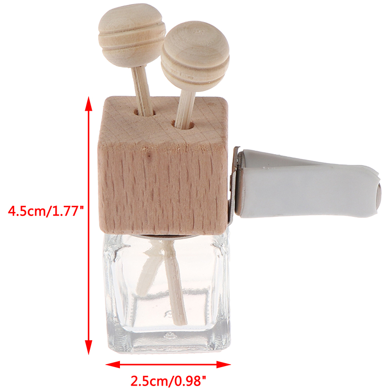 1 Pcs Car Air Outlet Freshener Diffuser Bottle Clip Perfume Empty Bottle Pendant Essential Oil Car Fragrance Hanging Ornament