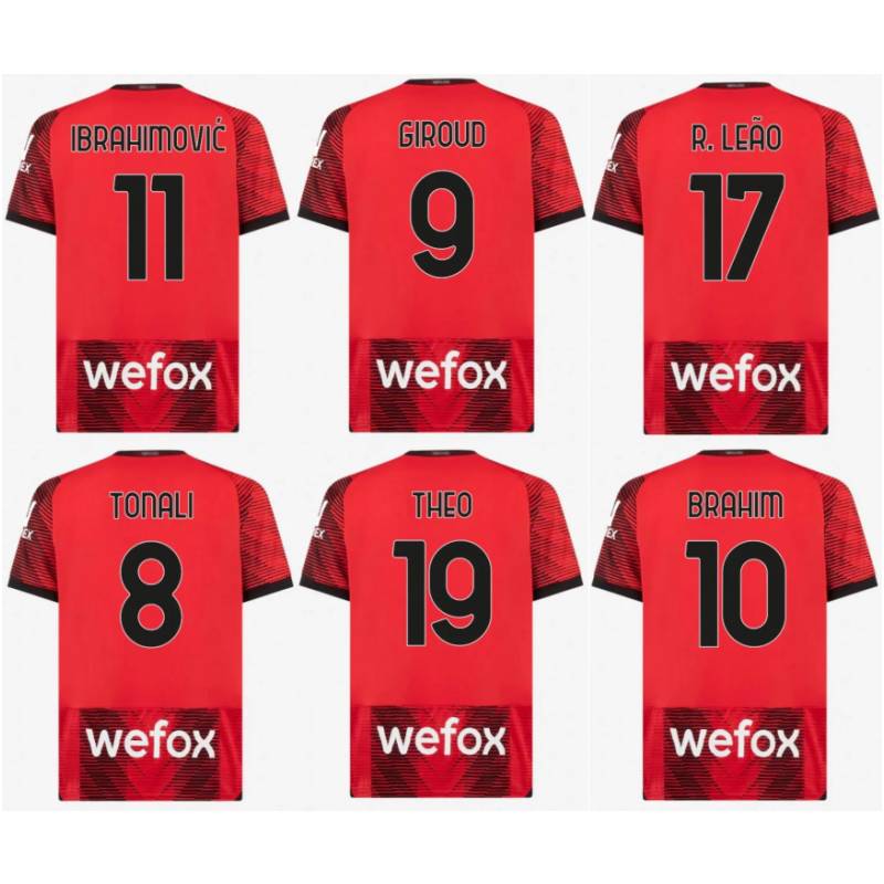 2023/24 AC R.LEAO Soccer Jerseys 2024 MILANS BENNACER S.CASTILLEJO IBRAHIMOVIC GIROUD Shirts TONALI BRAHIM A.REBIC ROMAGNOLI THEO KESSIE Football Uniforms Kids Kit, Third+patch1
2023/24 AC R.LEAO Soccer Jerseys 2024 MILANS BENNACER S.CASTILLEJO IBRAHIMOVIC GIROUD Shirts TONALI BRAHIM A.REBIC ROMAGNOLI THEO KESSIE Football Uniforms Kids Kit, Third+patch1