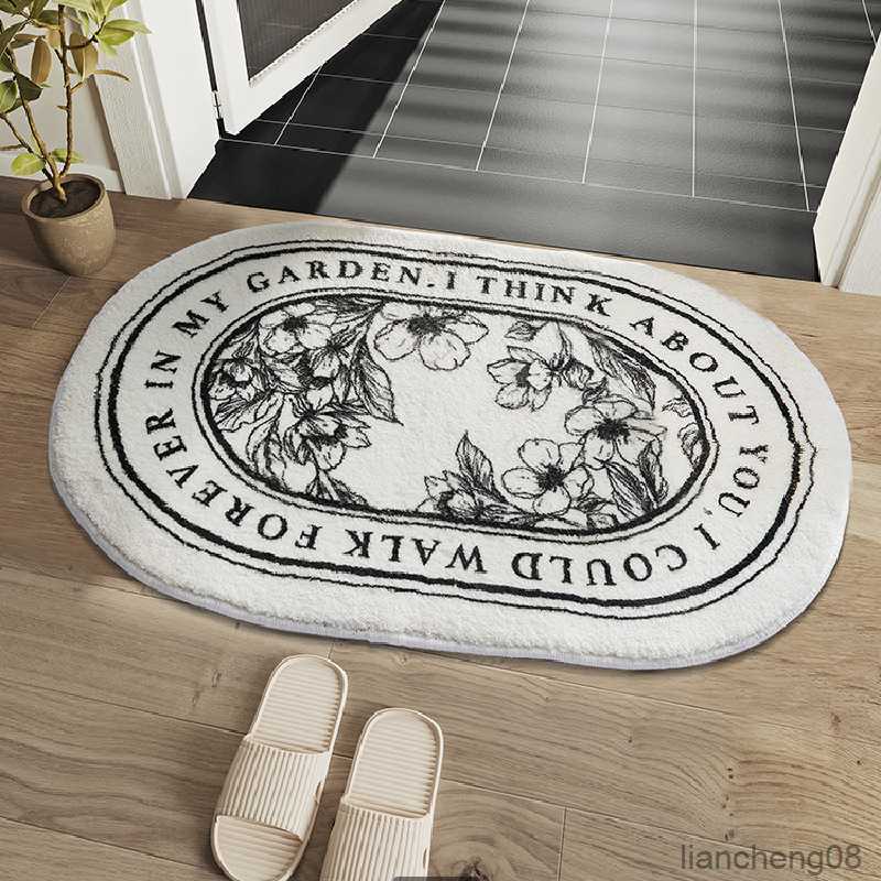 Carpet Bath Mat Non Slip Style Rug Doormat Oval Shaped Rug Absorbent Carpets Entrance Mats Living Room Bathroom Mat R230607
Carpet Bath Mat Non Slip Style Rug Doormat Oval Shaped Rug Absorbent Carpets Entrance Mats Living Room Bathroom Mat R230607