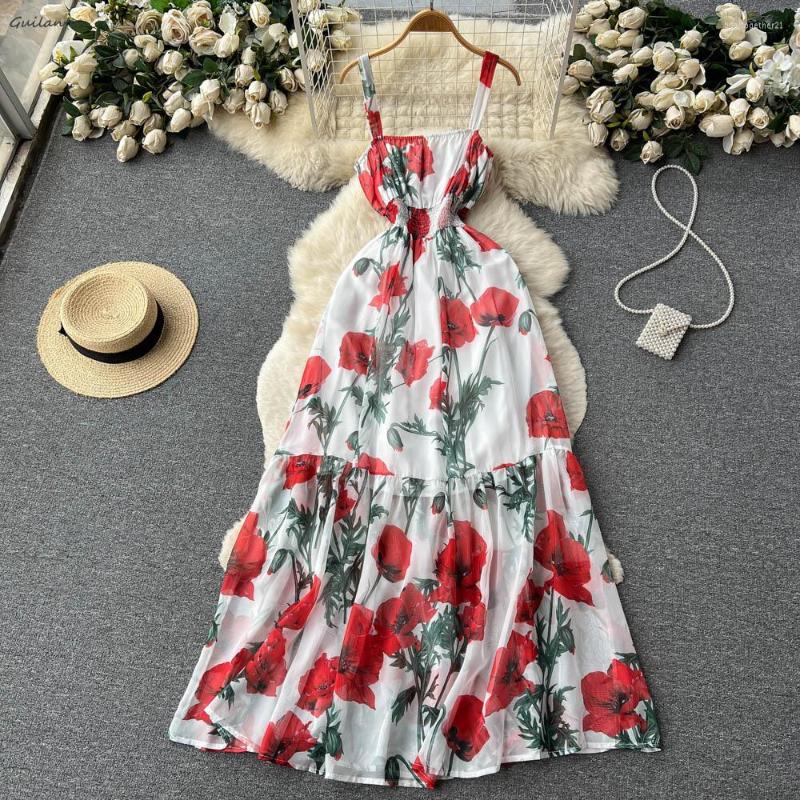 Casual Dresses Bohemia Backless Beach Maxi Dress Women Summer Sleeveless Spaghetti Strap Floral Slip Elegant Evening Party Long, Red
Casual Dresses Bohemia Backless Beach Maxi Dress Women Summer Sleeveless Spaghetti Strap Floral Slip Elegant Evening Party Long, Red