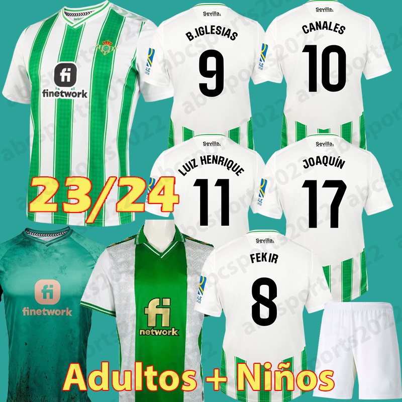 Real Betis Camiseta Primera Equipacion 23 24 SUSTAINABILITY soccer Jerseys 2023 2024 B.Iglesias camiseta de futbol JOAQUIN FOURTH special kids Manga Corta, Away
Real Betis Camiseta Primera Equipacion 23 24 SUSTAINABILITY soccer Jerseys 2023 2024 B.Iglesias camiseta de futbol JOAQUIN FOURTH special kids Manga Corta, Away