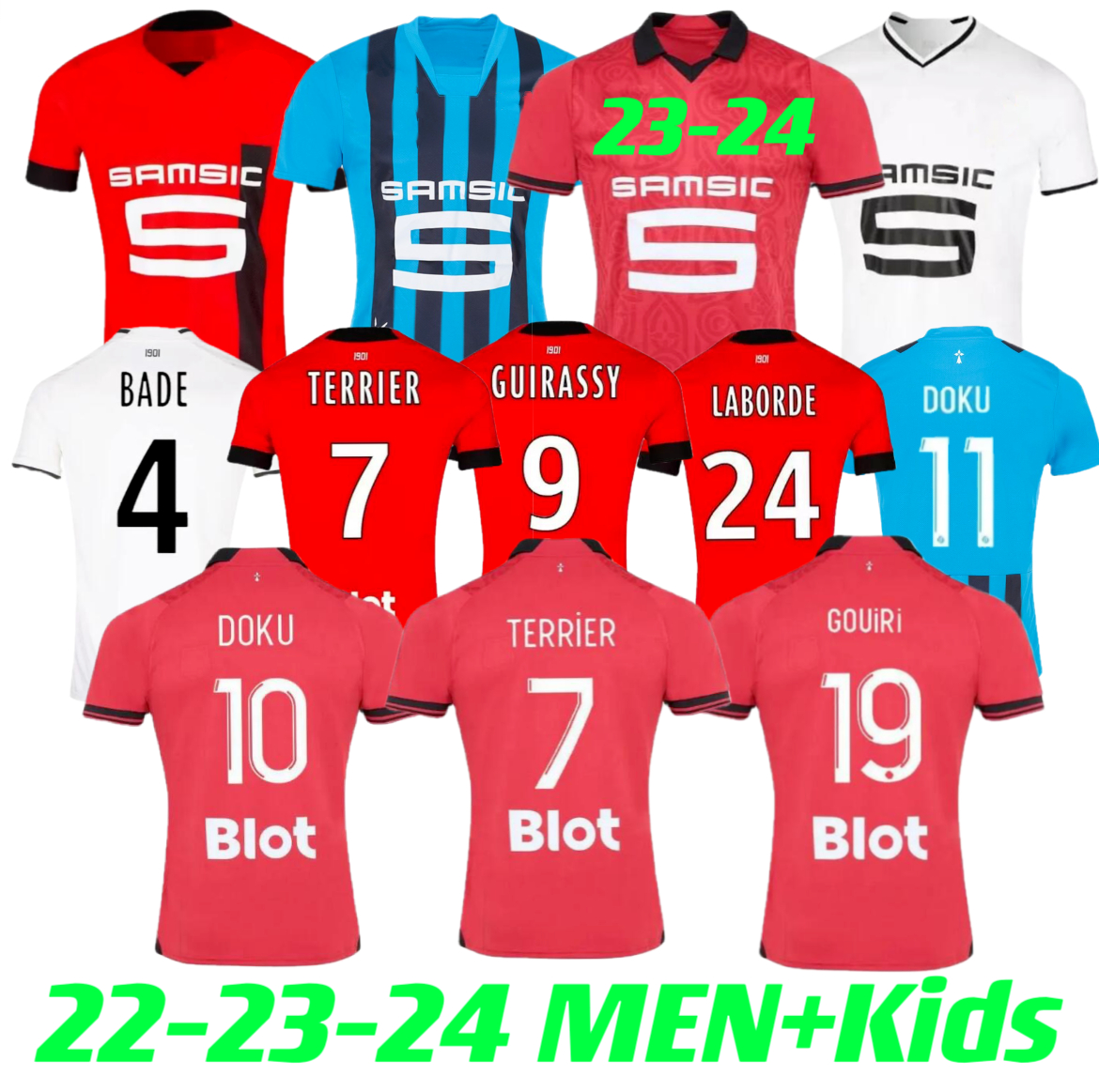 22 23 24 Rennes Stade Rennais soccer Jerseys 22 2023 2024 SULEMANA TERRIER Guirassy Laborde DOKU TAIT BOURIGEAUD SANTAMARIA Maillots De Foot men kids Football Shirt, 23-24 home+player version
22 23 24 Rennes Stade Rennais soccer Jerseys 22 2023 2024 SULEMANA TERRIER Guirassy Laborde DOKU TAIT BOURIGEAUD SANTAMARIA Maillots De Foot men kids Football Shirt, 23-24 home+player version