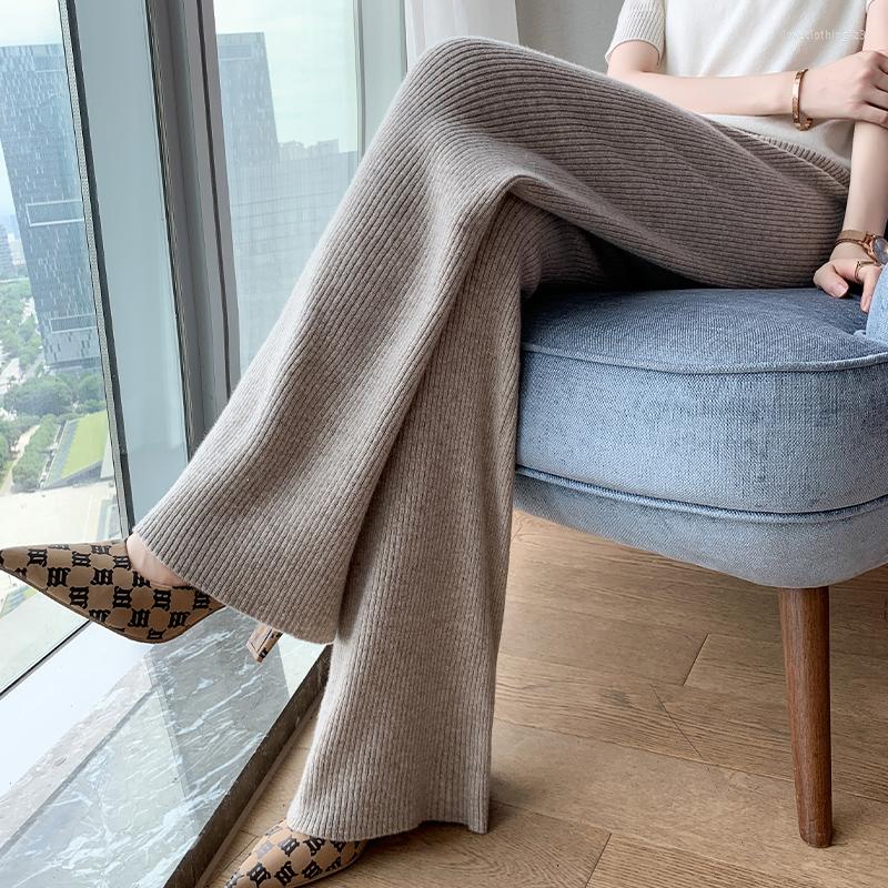 Women' Pants 2023 Autumn Winter Women Wool Elasticity Soft Waxy Comfortable High-Waist Knitted Female Cashmere Wide Leg Pant, Beige
Women' Pants 2023 Autumn Winter Women Wool Elasticity Soft Waxy Comfortable High-Waist Knitted Female Cashmere Wide Leg Pant, Beige