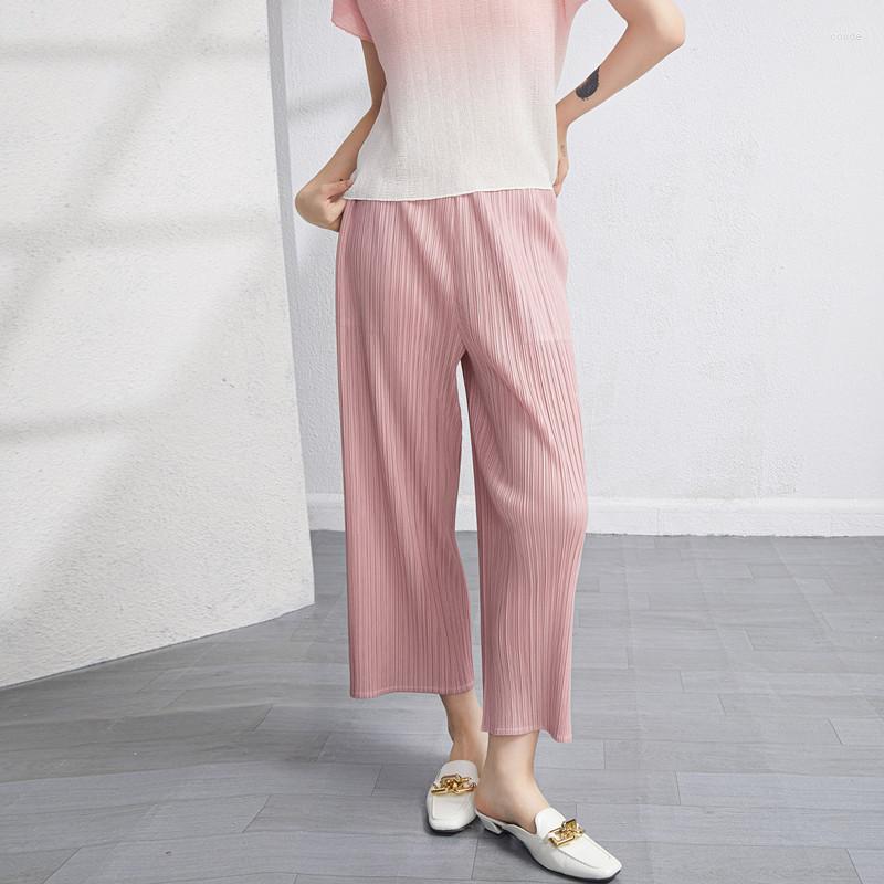 Women's Pants For Women 45-75kg High Waist Solid Colour Loose Stretch Miyake Pleated Straight Ankle-Length Spring Summer, Light grey pant
Women's Pants For Women 45-75kg High Waist Solid Colour Loose Stretch Miyake Pleated Straight Ankle-Length Spring Summer, Light grey pant