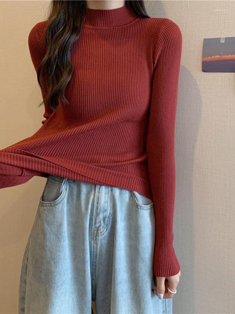 Women's Sweaters Sweater Women Knitted Ribbed Pullover Long Sleeve Mock Neck Slim Autumn Winter Thick Jumper Soft Warm Pull Femme, Blue
Women's Sweaters Sweater Women Knitted Ribbed Pullover Long Sleeve Mock Neck Slim Autumn Winter Thick Jumper Soft Warm Pull Femme, Blue