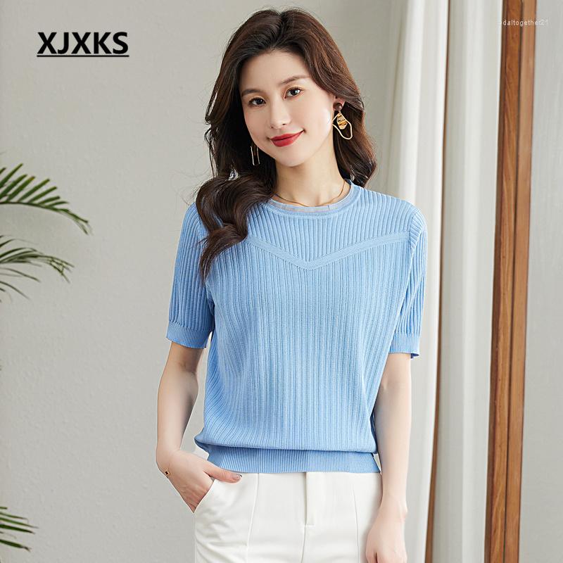 Women's T Shirts XJXKS Solid Color All-match Women's T-shirt 2023 Summer Round Neck Short-sleeved Comfortable Casual Linen Tops, Black
Women's T Shirts XJXKS Solid Color All-match Women's T-shirt 2023 Summer Round Neck Short-sleeved Comfortable Casual Linen Tops, Black
