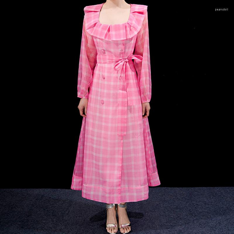 Casual Dresses Sweet Pink Plaid For Women 2023 Elegant Long Sleeve Midi Vestidos Spring Summer Korean Fashion Clothing
Casual Dresses Sweet Pink Plaid For Women 2023 Elegant Long Sleeve Midi Vestidos Spring Summer Korean Fashion Clothing
