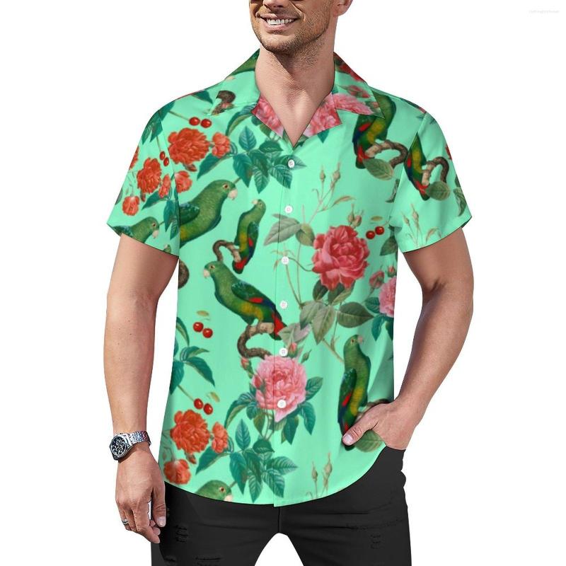 Men' Casual Shirts Parrot Pattern Red And Pink Roses Vacation Shirt Summer Street Style Blouses Men Printed Large Size, Style-9
Men' Casual Shirts Parrot Pattern Red And Pink Roses Vacation Shirt Summer Street Style Blouses Men Printed Large Size, Style-9