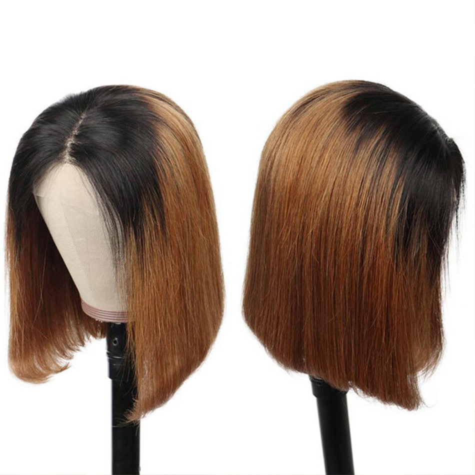 Lace Wigs Ombre wig human hair Bob wig straight 13x4 lace front human hair wig Brazilian Remi colored short Bob Ombre human hair wig 230607