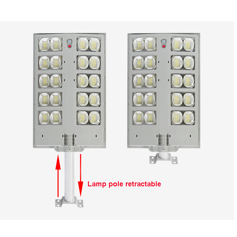 600W 800W 1000W LED Solar Street Light Motion Sensor Outdoor Garden Security Lamp with Retractable pole