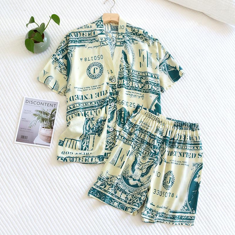 Women's Sleepwear Animal Print Home Suit Women Pajama Short Sleeve Suits Elegant Homewear Sets Women's Outfits Summer Pyjamas For, Sika deer
Women's Sleepwear Animal Print Home Suit Women Pajama Short Sleeve Suits Elegant Homewear Sets Women's Outfits Summer Pyjamas For, Sika deer