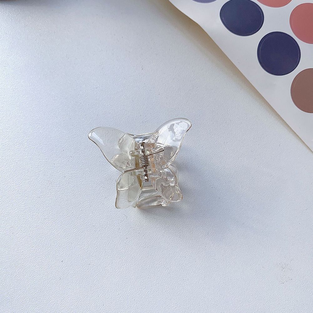 Mini Butterfly Claw Crab Clips Headwear Korean Style Women Girls Fashion Transparent Butterfly Mini Pinzas Transparentes Para Cangrejo Con Garra De Ma