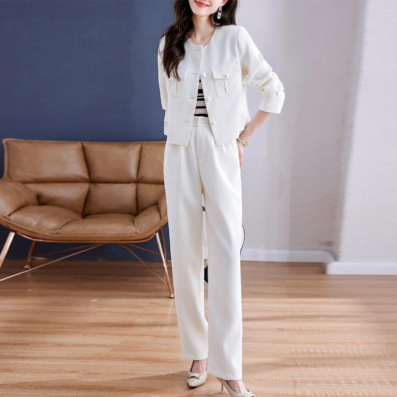 Women's Two Piece Pants Office Lady Short Blazer Suits Vintage Set Women Long Sleeve Jackets High Waist Wide Leg 2 Outfits, Beige
Women's Two Piece Pants Office Lady Short Blazer Suits Vintage Set Women Long Sleeve Jackets High Waist Wide Leg 2 Outfits, Beige