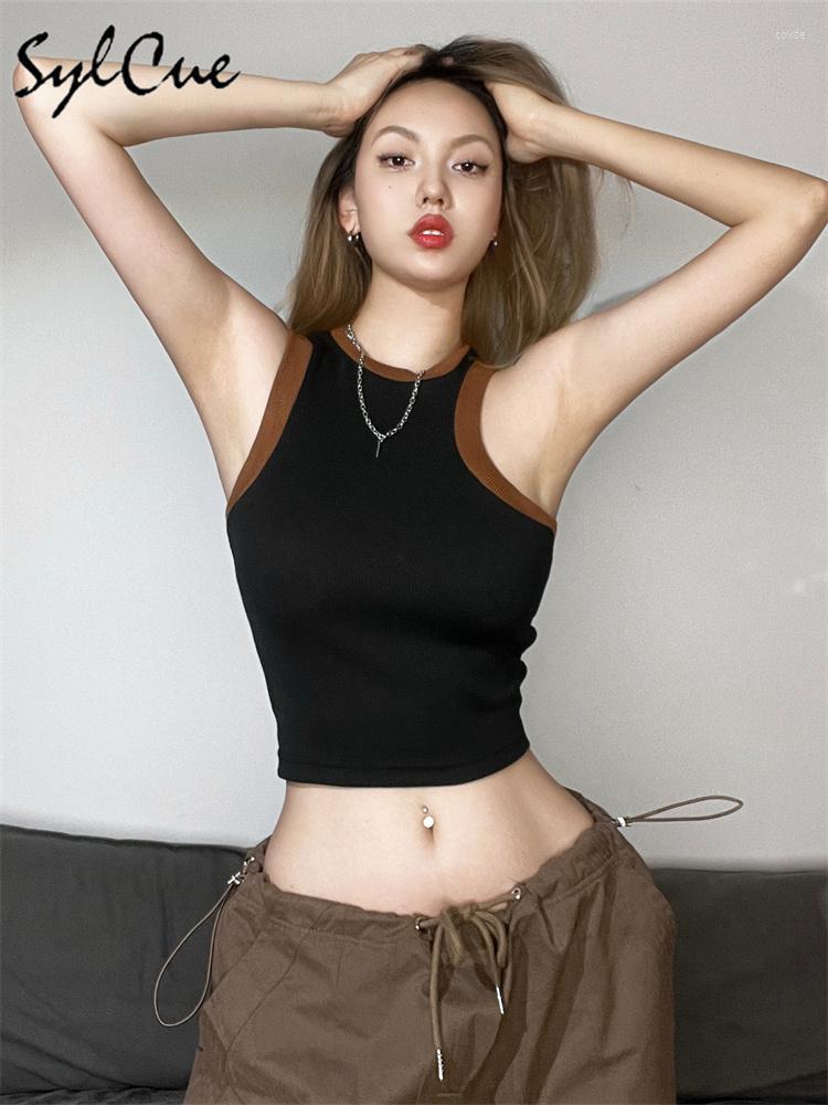Women' Tanks Sylcue Solid Color Simple Casual All-match High Elastic Knitted Breathable Soft Summer Street Travel Cool Women Sleeveless, Black
Women' Tanks Sylcue Solid Color Simple Casual All-match High Elastic Knitted Breathable Soft Summer Street Travel Cool Women Sleeveless, Black