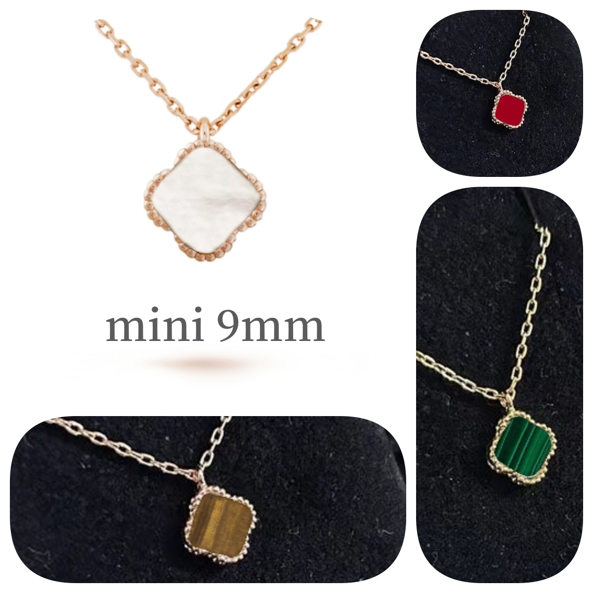 Clover necklace mini 9mm for women designer jewelry luxury chain Pendan Fashion Classic necklace Platinum gold rosegold plated necklace birthday gift 5A with box
Clover necklace mini 9mm for women designer jewelry luxury chain Pendan Fashion Classic necklace Platinum gold rosegold plated necklace birthday gift 5A with box