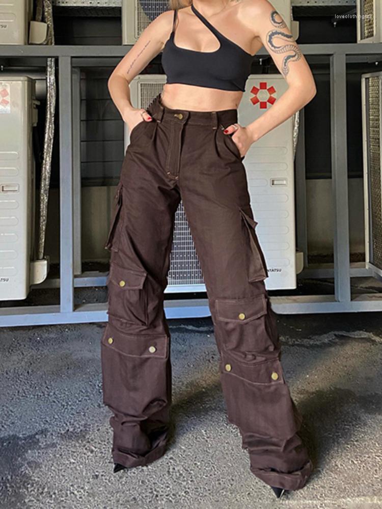 Women' Jeans WeiYao Multi-Pockets Streetwear Low Rise Cargo Woman Brown Vintage 90s Aesthetic Straight Denim Pants Casual Bottoms
Women' Jeans WeiYao Multi-Pockets Streetwear Low Rise Cargo Woman Brown Vintage 90s Aesthetic Straight Denim Pants Casual Bottoms