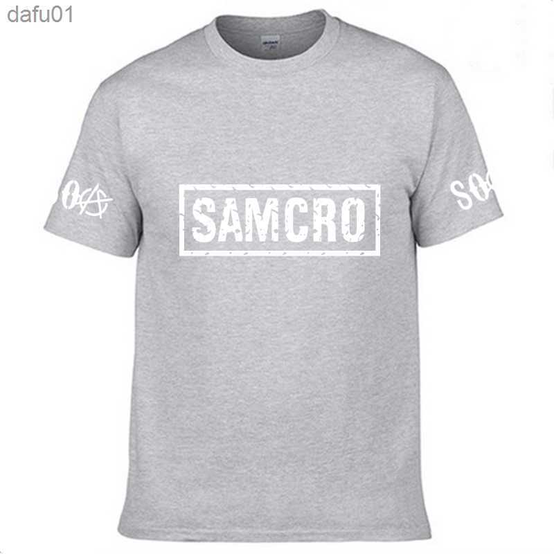 Summer Mens T-Shirt Sons of anarchy Print SAMCRO Cotton Casual Short Sleeve Man Fashion Harajuku High Quality Unisex T Shirts L230520