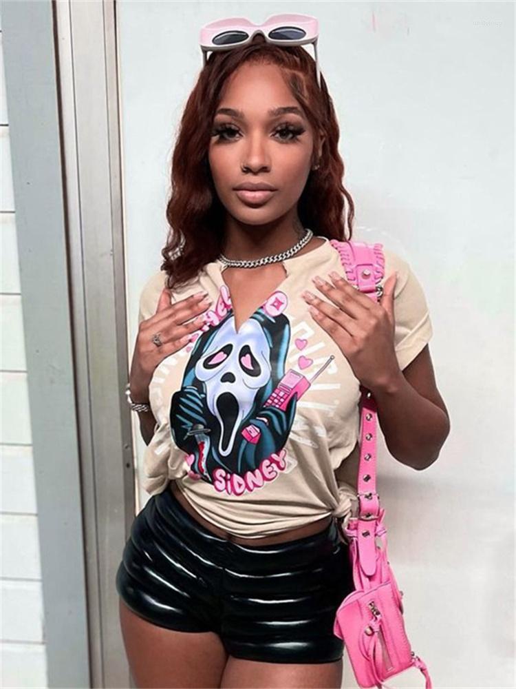 Women' T Shirts 2023 Wholesale Y2k Clothes Streetwear Apricot O Neck Crop Top Short Sleeve Summer Print Graph Loose Tees Women
Women' T Shirts 2023 Wholesale Y2k Clothes Streetwear Apricot O Neck Crop Top Short Sleeve Summer Print Graph Loose Tees Women