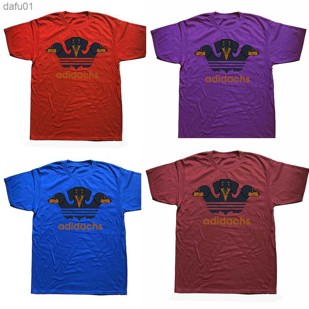 Cute Dachshund Funny Design Wiener Dog Lovers Pet Puppy T Shirts Graphic Streetwear Short Sleeve Birthday Gifts Summer T-shirt L230520