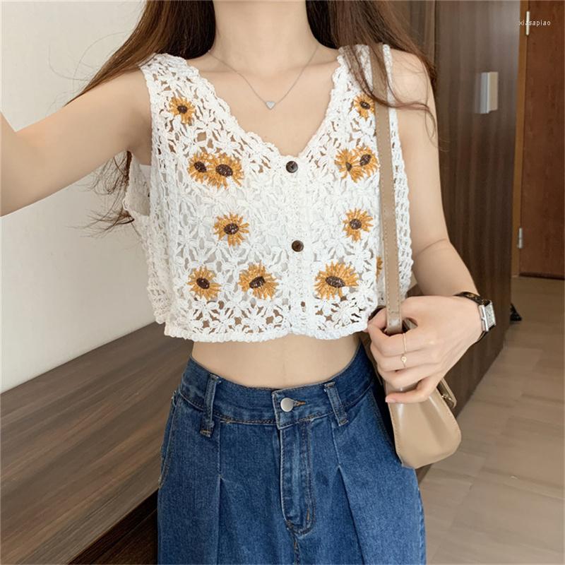 Women's Tanks Women Summer Camis Vest Fashion Casual Sleeveless Embroidery Ladies Street Tops Tees Sweet B3124
Women's Tanks Women Summer Camis Vest Fashion Casual Sleeveless Embroidery Ladies Street Tops Tees Sweet B3124