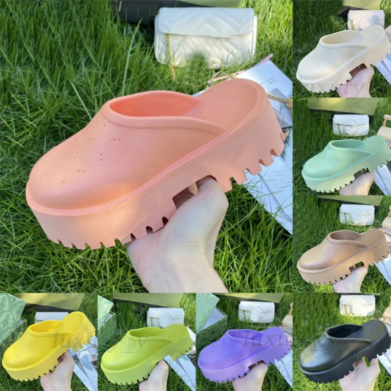 Brand Platform Slippers Perforated Sandals Thick bottom Beach Slippers Summer EVA Thick Soled Miami Slides Flat Sandals 2023, J-2.5cm 
Brand Platform Slippers Perforated Sandals Thick bottom Beach Slippers Summer EVA Thick Soled Miami Slides Flat Sandals 2023, J-2.5cm