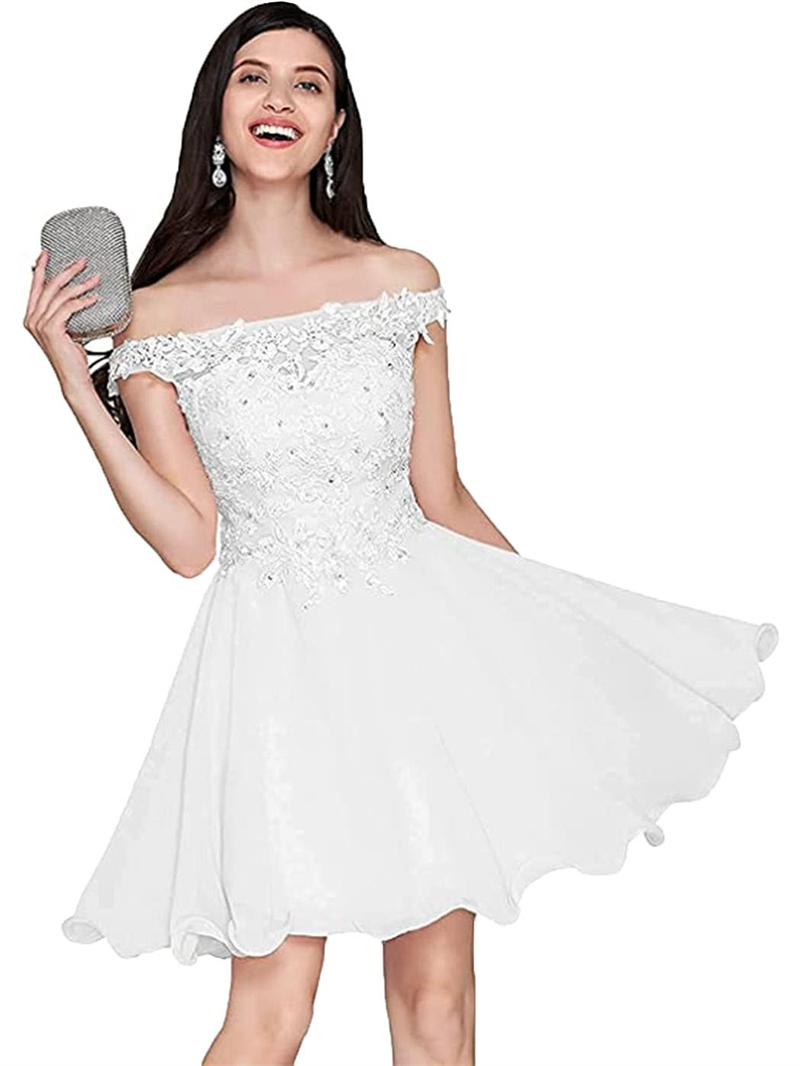 Short Homecoming Dresses Bateau Sequins Appliques A-Line Party Gowns Princess Plus Size Mini Birthday Prom Graudation Cocktail Party Gowns 48