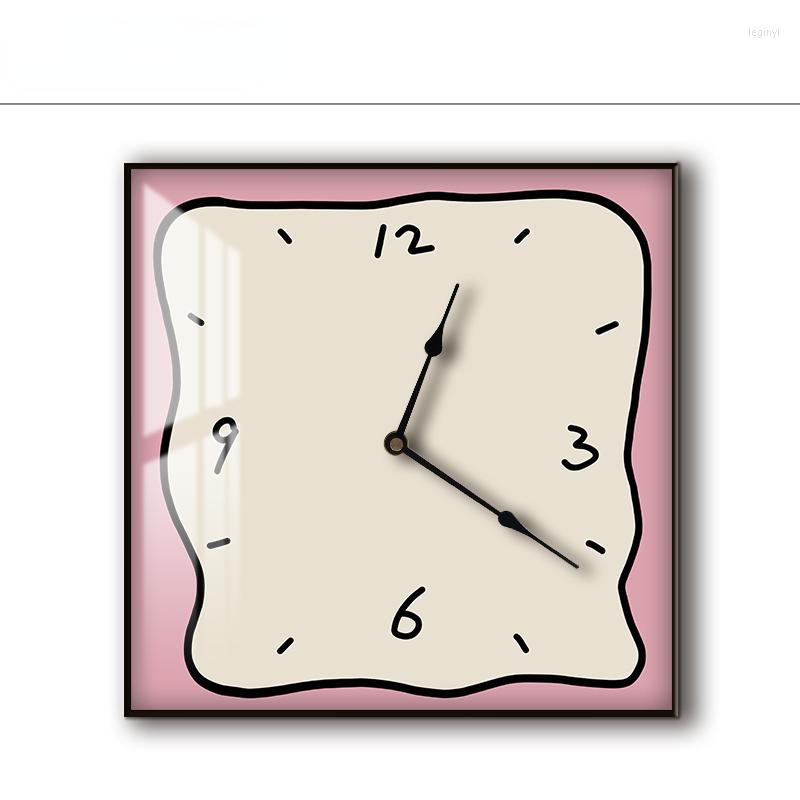 Wall Clocks Cream Style Korean Small Fresh Two- Hand-painted Silent Clock Meter Box Block Decorative Picture
Wall Clocks Cream Style Korean Small Fresh Two- Hand-painted Silent Clock Meter Box Block Decorative Picture