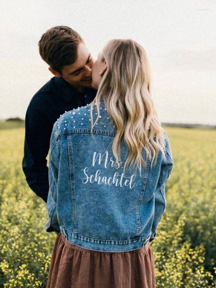 Women' Jackets Pearl Jean Custom Wedding Bride Denim Future Mrs Name Coats Personalized Engagement Maid Of Honor Gift Outerwear, Black
Women' Jackets Pearl Jean Custom Wedding Bride Denim Future Mrs Name Coats Personalized Engagement Maid Of Honor Gift Outerwear, Black