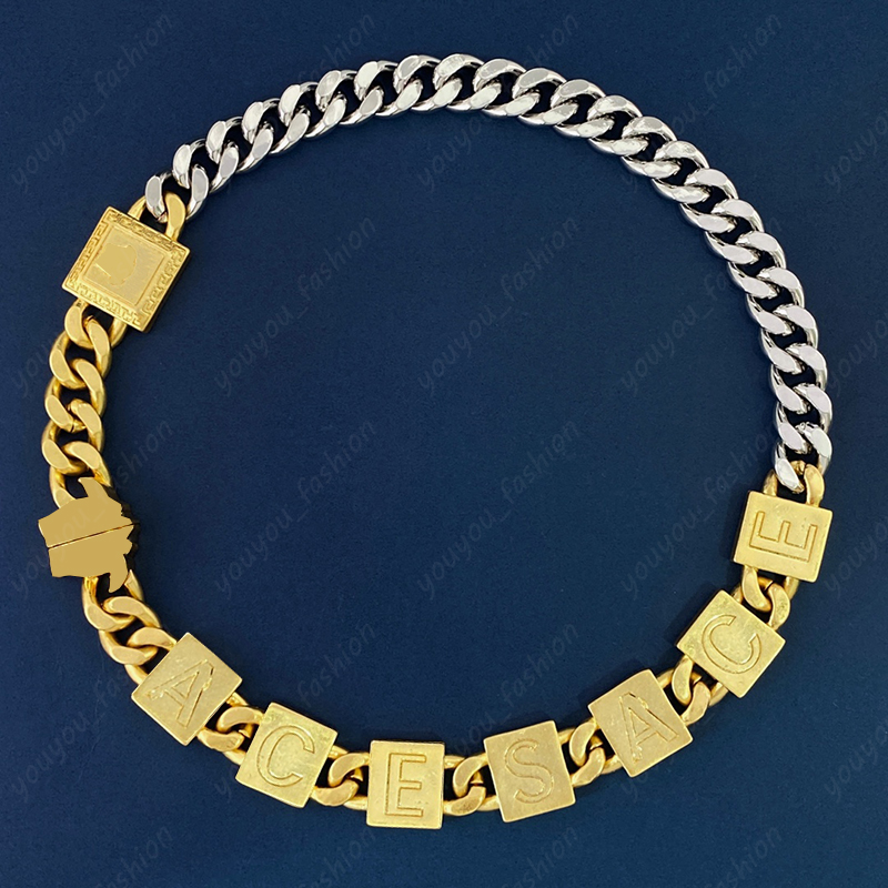 Luxury Gold Letters Medusa Necklaces Womens Designer Necklace Fashion Wide Chain Love Jewelry For Women Magnetic Buckle Wedding 925 Silver
Luxury Gold Letters Medusa Necklaces Womens Designer Necklace Fashion Wide Chain Love Jewelry For Women Magnetic Buckle Wedding 925 Silver