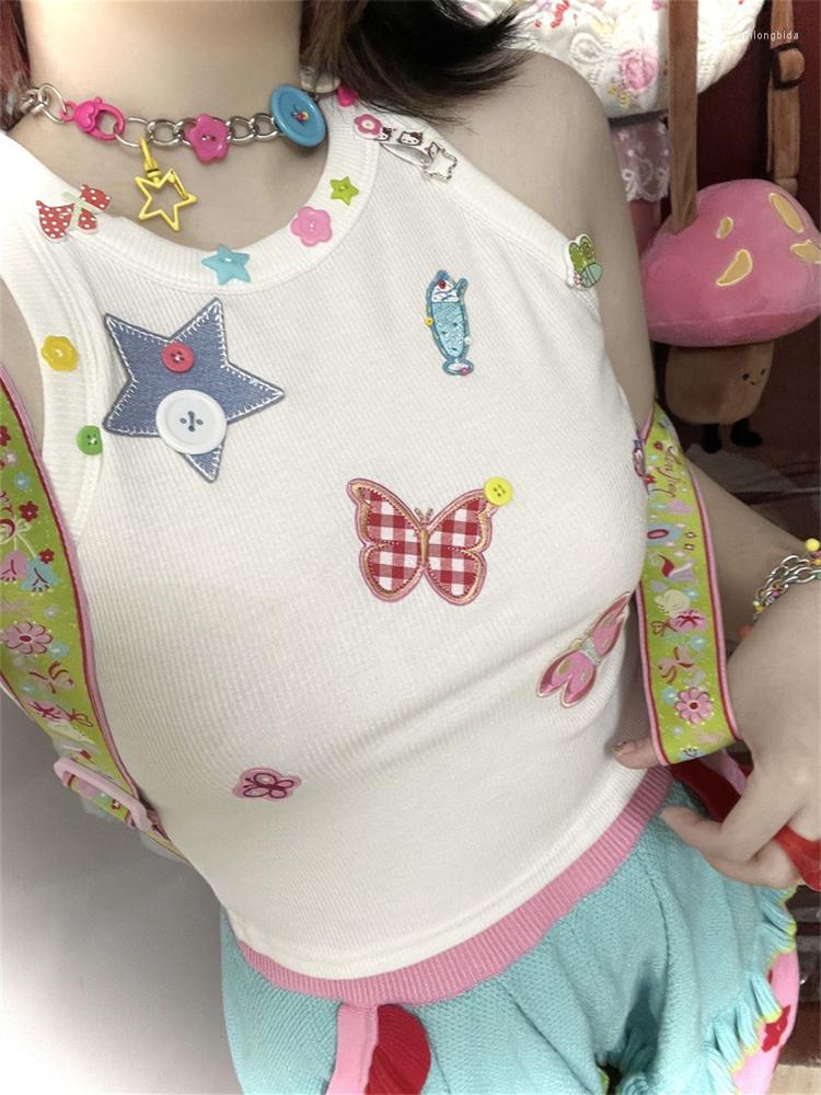 Women' Tanks QWEEK Japanese Y2K White Ribbed Tank Top Women Harajuku Kawaii Cute Egirl Off Shoulder Vest Female Korean Style Sweet Camisole
Women' Tanks QWEEK Japanese Y2K White Ribbed Tank Top Women Harajuku Kawaii Cute Egirl Off Shoulder Vest Female Korean Style Sweet Camisole