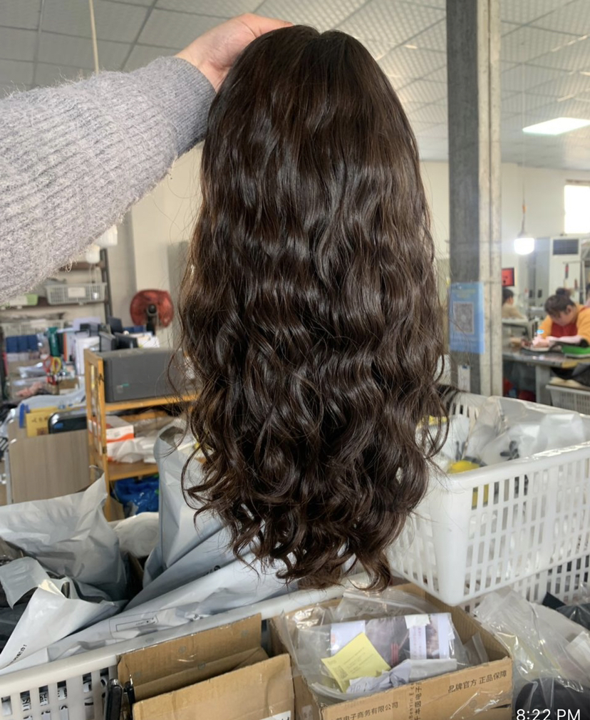 Silk Skin Base Human Hair Topper for women With 4 Clips wavy Silk Top raw Virgin brazilian Hair Toupee Fine Hairpiece 15X16CM 6x6" natural flexib