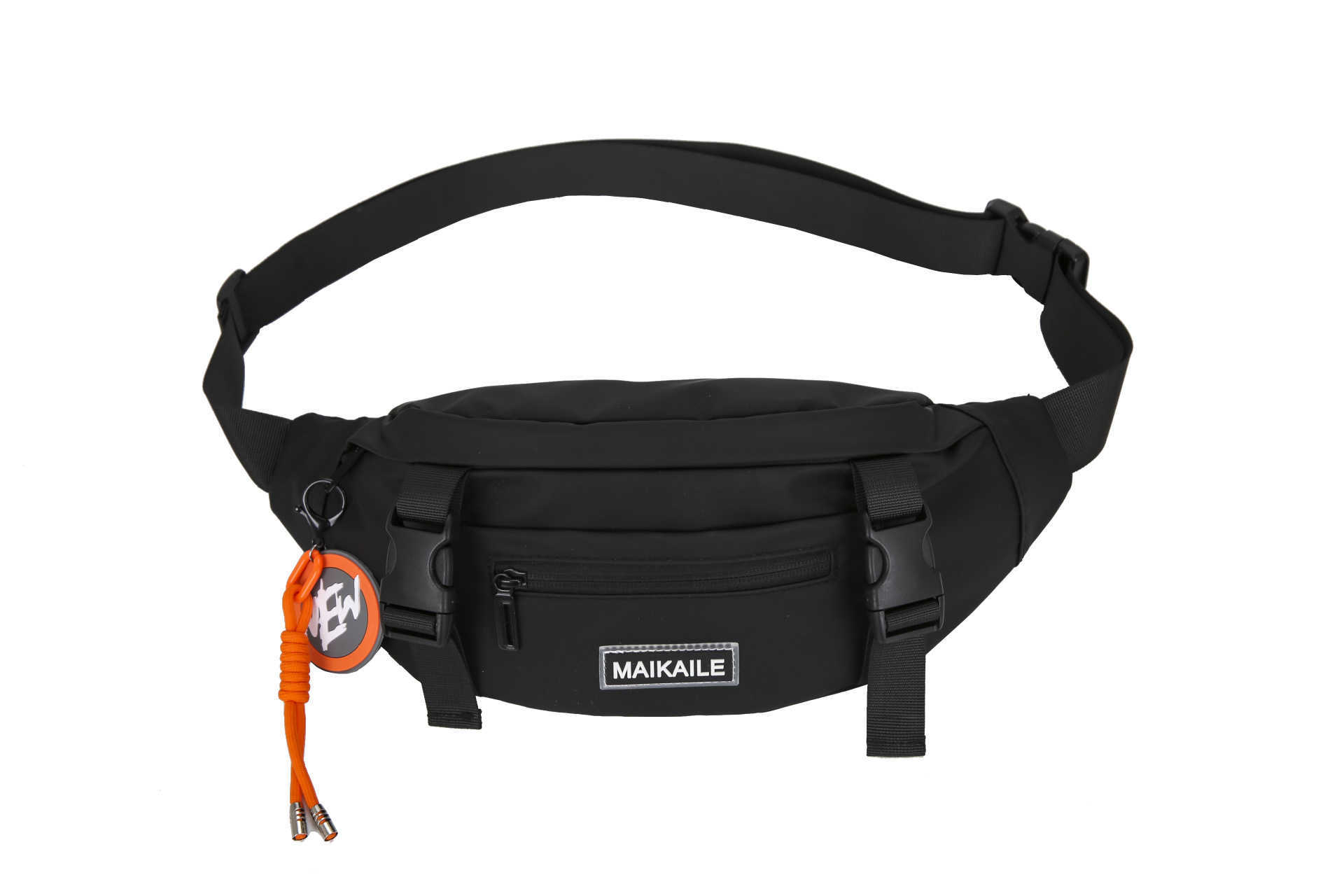 Men's Chest Bag Personalized Simple Casual Korean Version Versatile Large Capacity Waistpack Travel Explosion Waterproof Cool Letter Fashion