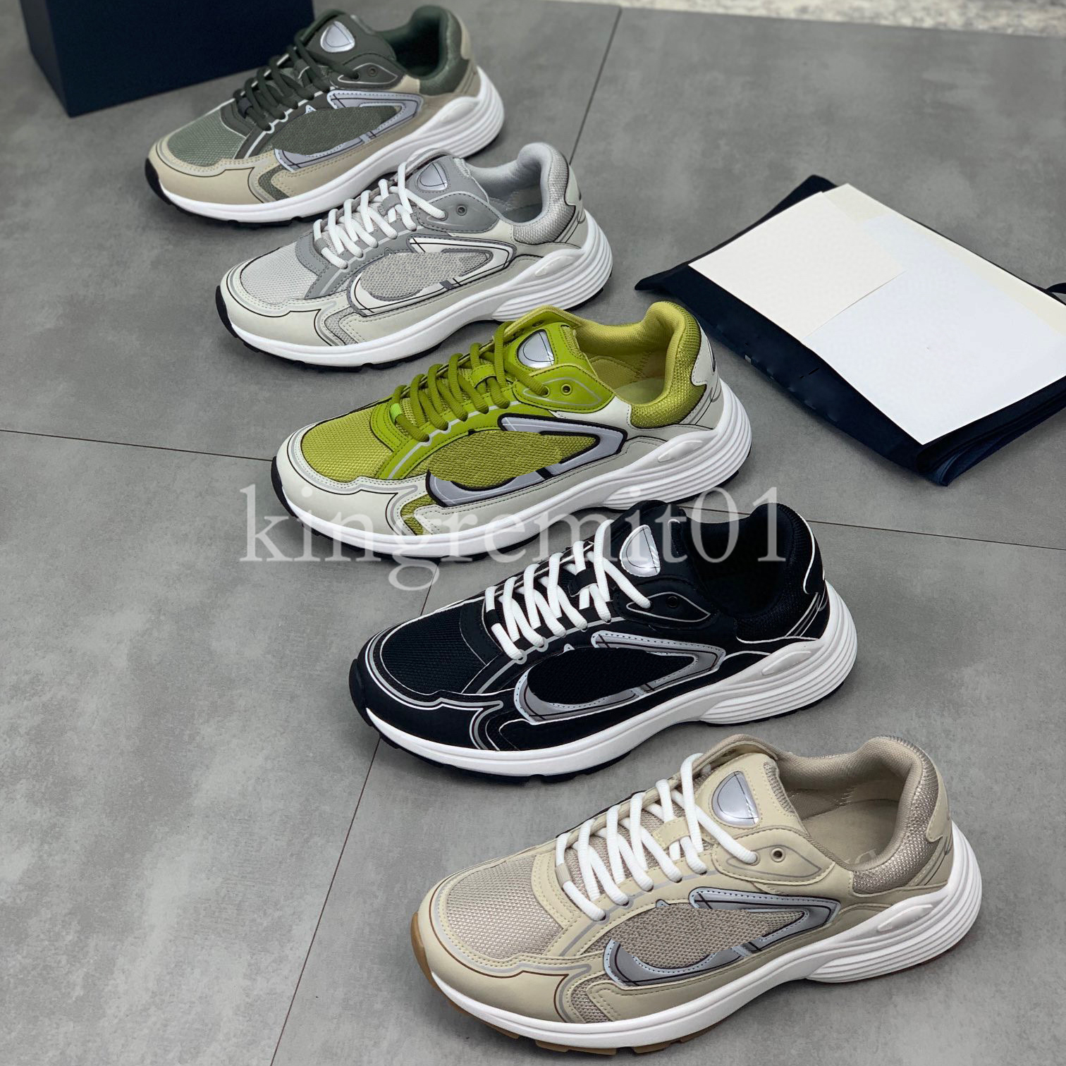 Designer Sneakers B30 Men Shoes Vintage Platform Sneaker Women Reflective Shoe Luxury Fashion Trainers Calfskin Mesh Trainer, 10
Designer Sneakers B30 Men Shoes Vintage Platform Sneaker Women Reflective Shoe Luxury Fashion Trainers Calfskin Mesh Trainer, 10