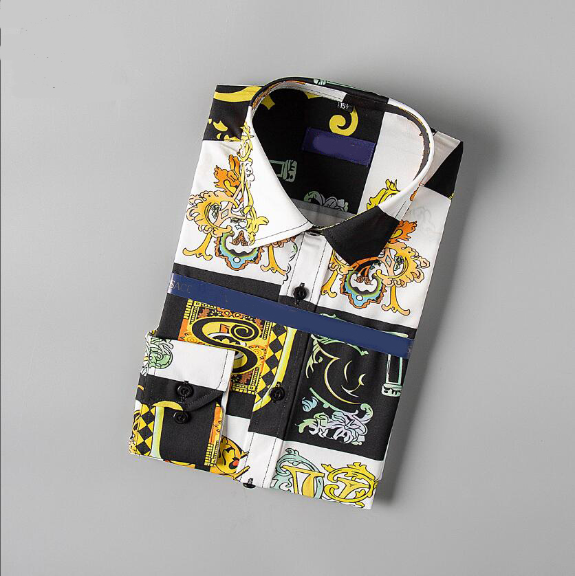 Mens Dress Casual Shirts Luxury high-end Slim Silk T-shirt Long sleeve Casual business clothing plaid brand M-4XL ###
Mens Dress Casual Shirts Luxury high-end Slim Silk T-shirt Long sleeve Casual business clothing plaid brand M-4XL ###