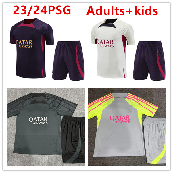 23 24 PSGs tracksuit 2023 2024 PARIS Sportswear training suit Short sleeved suit soccer Jersey kit uniform chandal adult sweatshirt Sweater sets men kids, White
23 24 PSGs tracksuit 2023 2024 PARIS Sportswear training suit Short sleeved suit soccer Jersey kit uniform chandal adult sweatshirt Sweater sets men kids, White